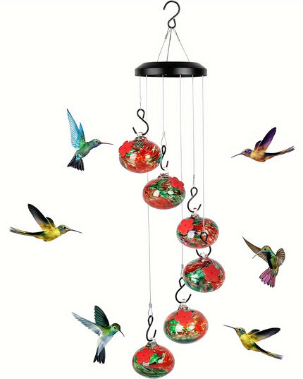 Shirem  Wind Chime Hummingbird Feeder - Libiyi