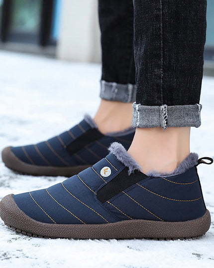 Large Size Waterproof Warm Cotton Snow Boots Lovers Shoes - Keilini