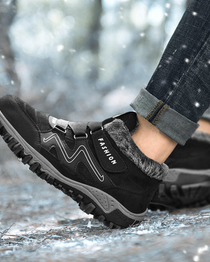 Autumn and winter non-slip warm and comfortable high-top casual cotton shoes—Unisex - Keillini