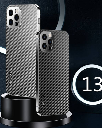 Stainless Steel Carbon Fiber Case For iPhone - Libiyi