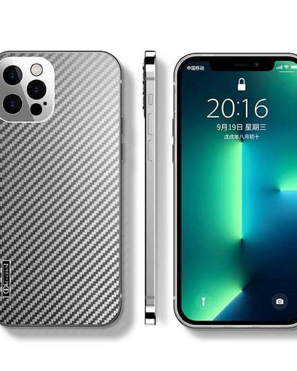 Stainless Steel Carbon Fiber Case For iPhone - Libiyi