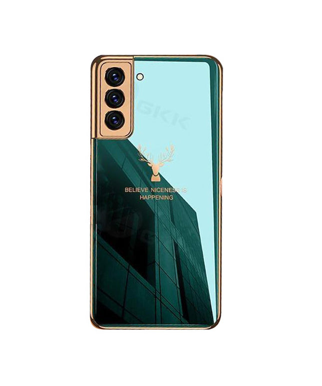 Sursell - Luxury Plating Tempered Glass Case For Samsung