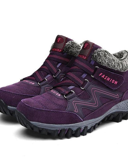 Autumn and winter non-slip warm and comfortable high-top casual cotton shoes—Unisex - Keillini