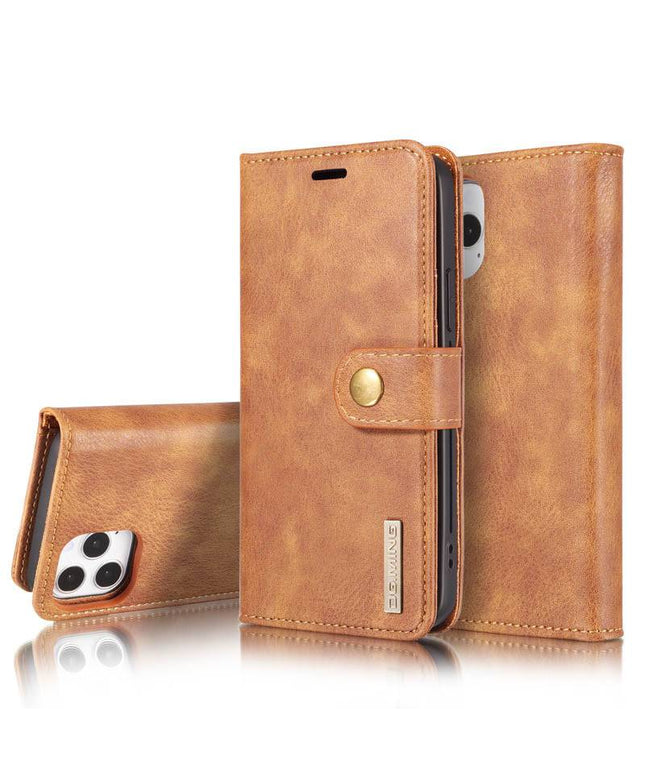 DG.MING Magnetic Detachable Leather Wallet iPhone Case - Libiyi