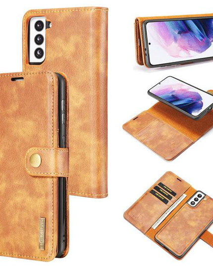 Magnetic 2-in-1 Detachable Leather Wallet Case For Samsung S21 - Libiyi