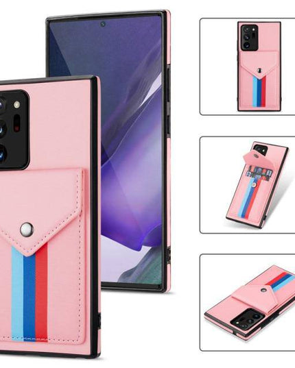 Lanyard Leather Wallet Card Holder Stand Phone Case For Samsung Galaxy - Libiyi