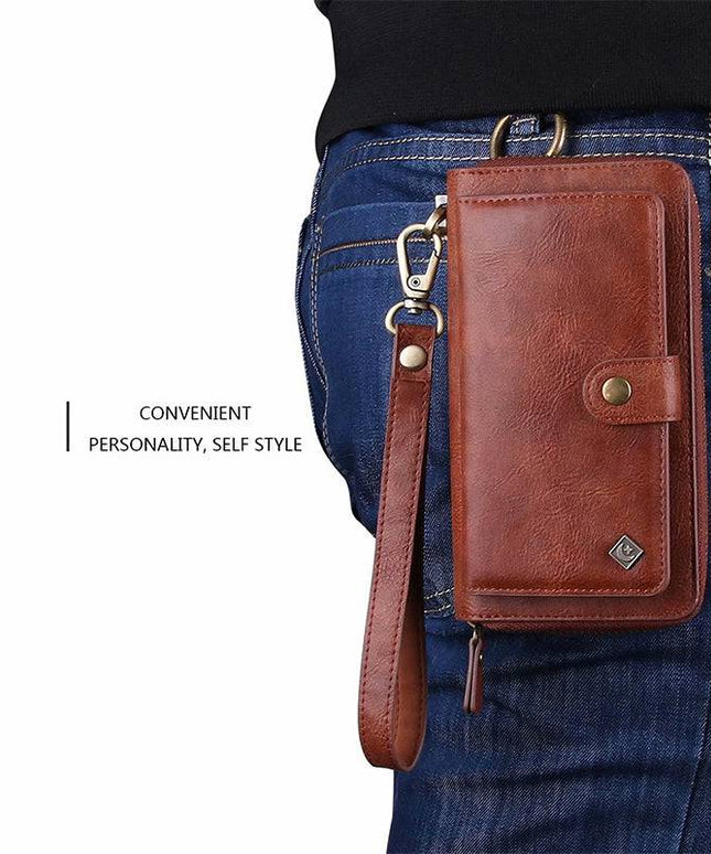 Leather Detachable Magnetic Wallet Case For Galaxy - Libiyi