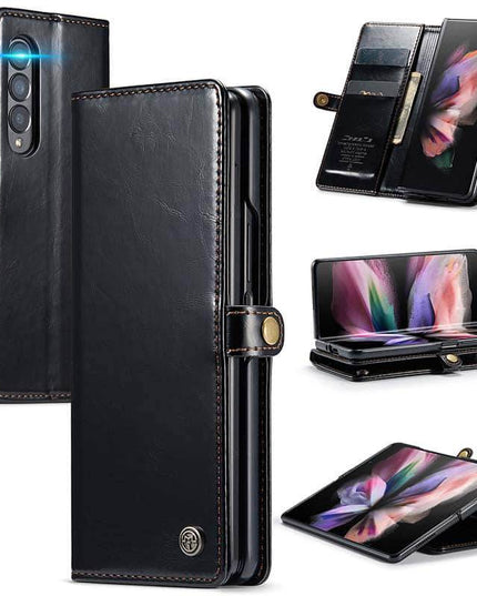 Luxury Flip Leather Card Slots Phone Case for Galaxy Z Fold 3 5G - Libiyi