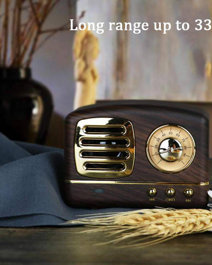 Wireless Stereo Retro Speakers-Wooden - Libiyi