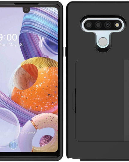 Armor Protective Card Holder Case for LG K51 - Libiyi