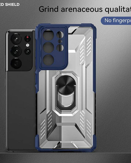 Magnetic Metal Finger Ring Holder Armor Case For Samsung S21 ULTRA 5G - Libiyi