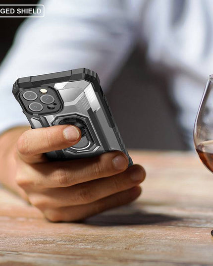 Magnetic Metal Finger Ring Holder Armor Case For iPhone - Libiyi