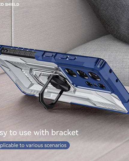 Magnetic Metal Finger Ring Holder Armor Case For Samsung - Libiyi