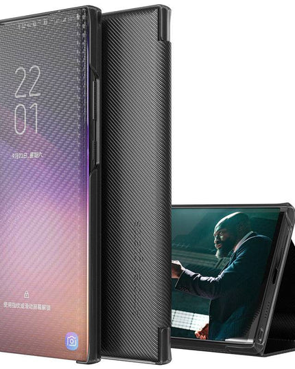 Smart Window Slim Flip Kevlar Case For Samsung - Libiyi