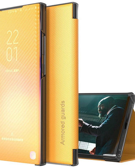 Smart Window Slim Flip Kevlar Case For Samsung - Libiyi