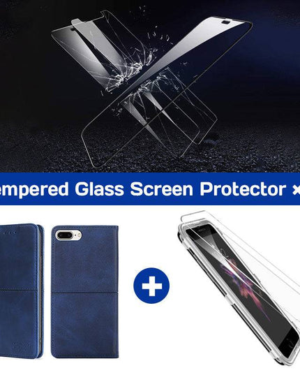 TPU + PU Leather Phone Cover Case for iPhone 7Plus/8Plus - Libiyi