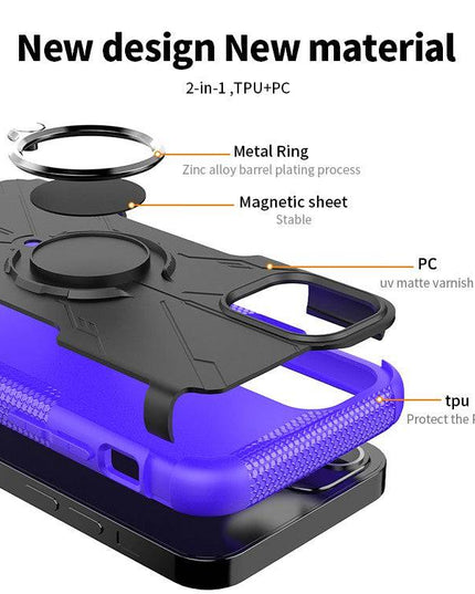 Robot 3 in 1 Heavy Duty Defender Case For iPhone 12 - Libiyi