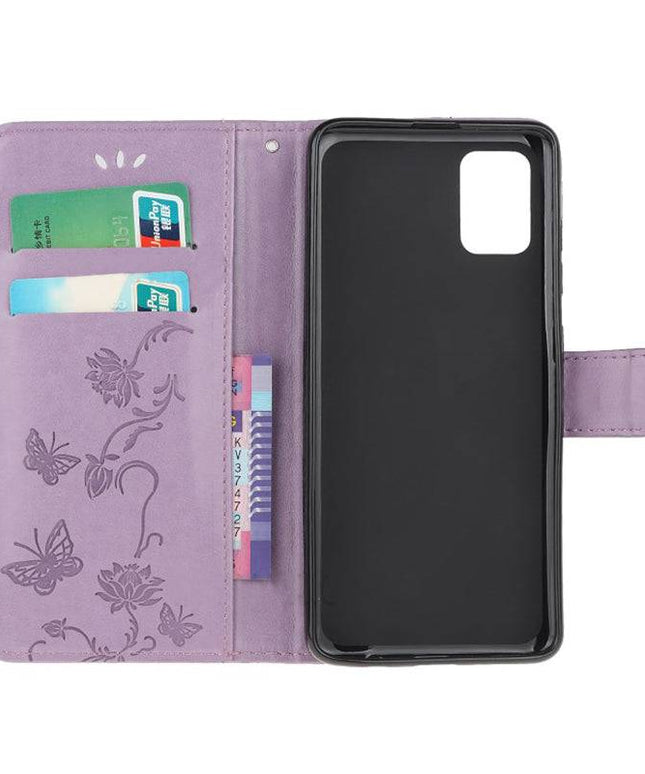 Imprint Butterfly Flower Leather Mobile Phone Case for Samsung S20 ultra - Libiyi