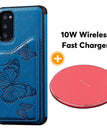 Bleu / Pour Samsung S20 + / Étui + chargeur sans fil