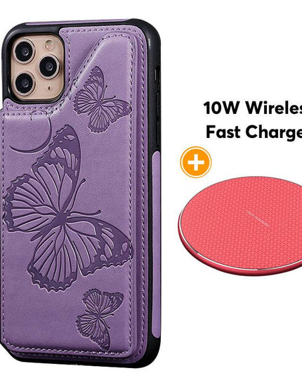 New Luxury Embossing Wallet Cover For iPhone 11 Pro-Fast Delivery - Libiyi