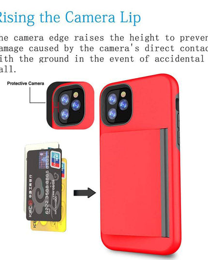 Armor Protective Card Holder Case for iPhone - Libiyi