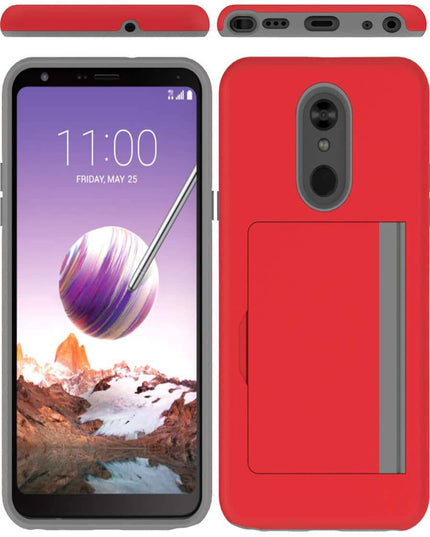 Armor Protective Card Holder Case for LG Stylo 5 - Libiyi
