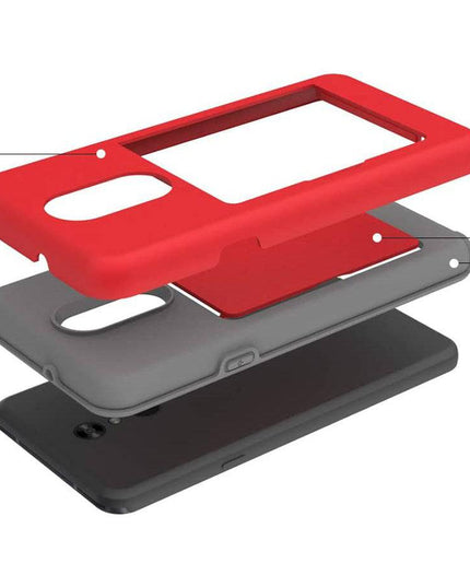 Armor Protective Card Holder Case for LG Stylo 5 - Libiyi