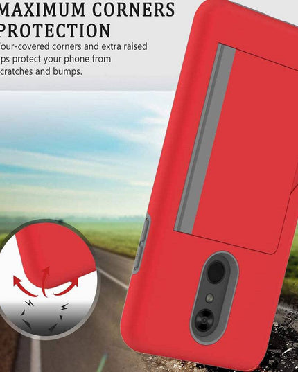 Armor Protective Card Holder Case for LG Stylo 5 - Libiyi