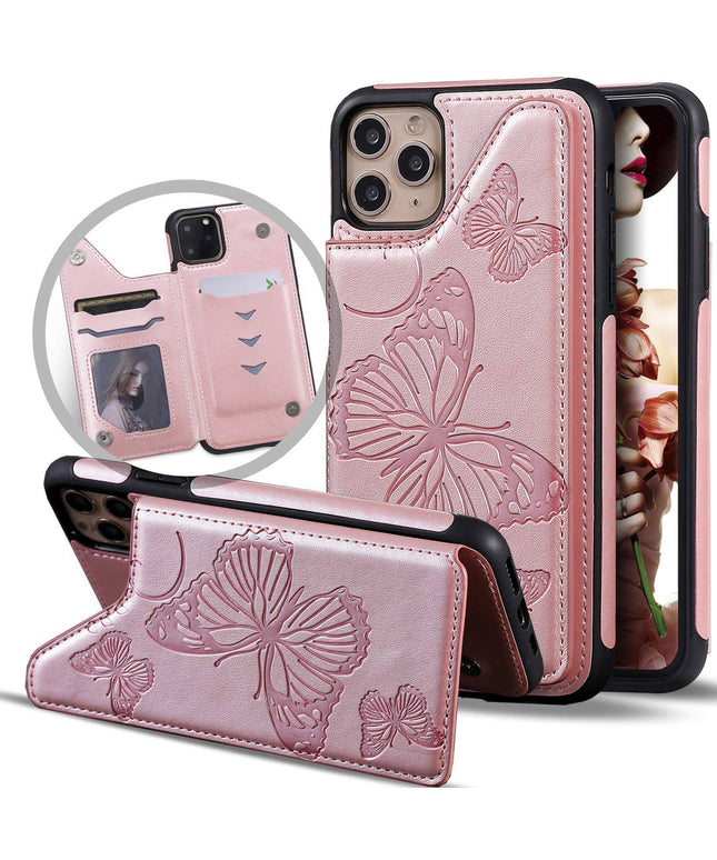 New Luxury Embossing Wallet Cover For iPhone 11Pro Max-Fast Delivery - Libiyi