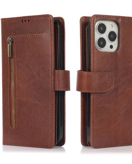Detachable Flip Folio Zipper Purse Phone Case for iPhone - Libiyi
