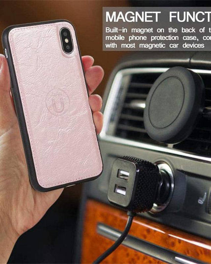 Detachable Flip Folio Zipper Purse Phone Case for iPhone Xs Max - Libiyi