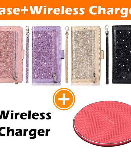 Samsung Note 20 Series Bling Wallet Case with Wrist Strap - Libiyi