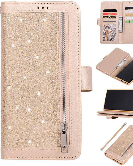 Samsung Note 20 Series Bling Wallet Case with Wrist Strap - Libiyi