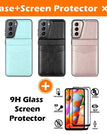 Or rose / S21 (5G) / Étui + [Lot de 2] protecteurs d'écran