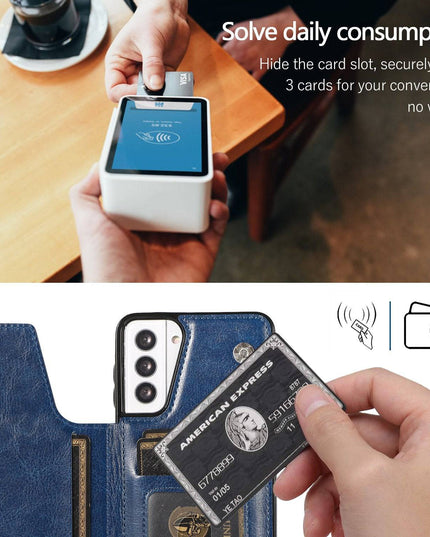 4 IN 1 Luxury Wallet Leather Case For SAMSUNG - Libiyi