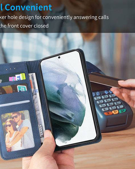 Luxury Leather Wallet Stand Flip Case For Samsung - Libiyi