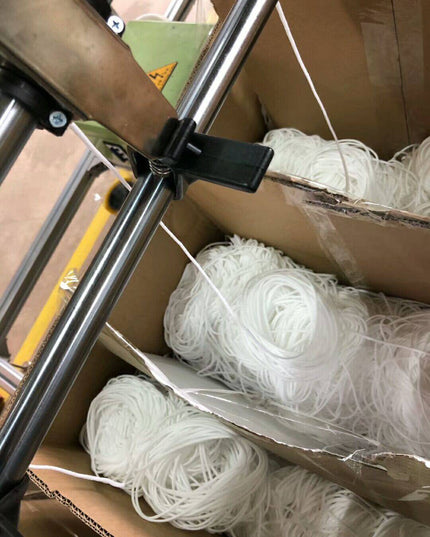 1/6 Inch(4mm)Flat Braided Elastic Cord/White Elastic Band (50 yards) - Libiyi