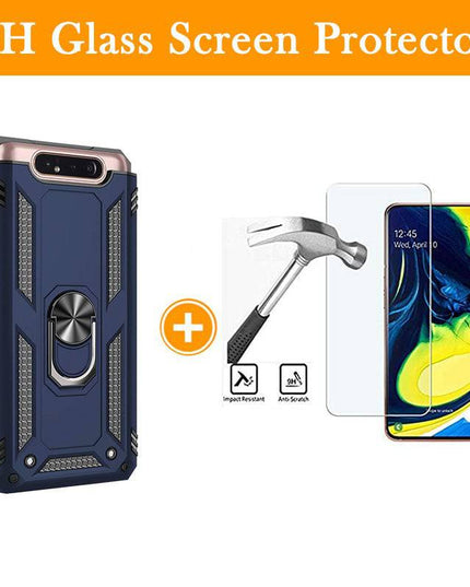 Luxury Armor Ring Bracket Phone Case For Samsung A80-Fast Delivery - Libiyi