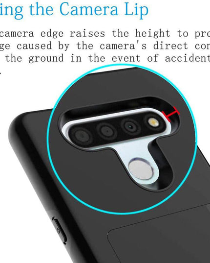 Armor Protective Card Holder Case for LG Stylo 6 - Libiyi