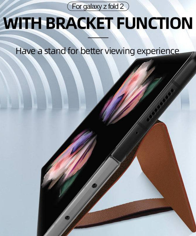 First Cowhide Layer Case for Samsung Galaxy Z Fold 3 5G - Libiyi