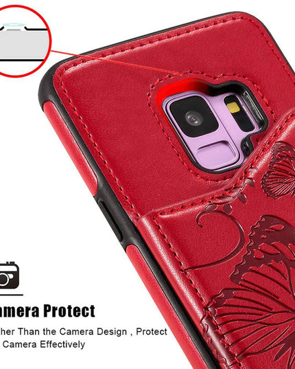 New Luxury Embossing Wallet Cover For SAMSUNG S9-Fast Delivery - Libiyi