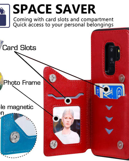 New Luxury Embossing Wallet Cover For SAMSUNG S9 Plus-Fast Delivery - Libiyi