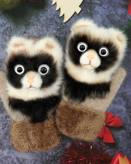 2022 new cartoon plush knitted gloves🌈 - Libiyi