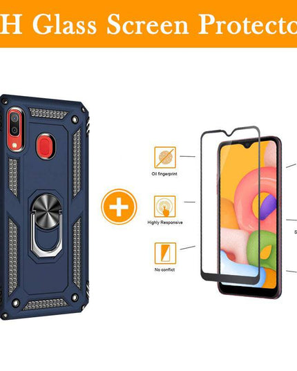 Luxury Armor Ring Bracket Phone Case For Samsung A20&A30-Fast Delivery - Libiyi