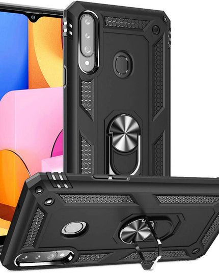 Luxury Armor Ring Bracket Phone Case For Samsung A20S-Fast Delivery - Libiyi