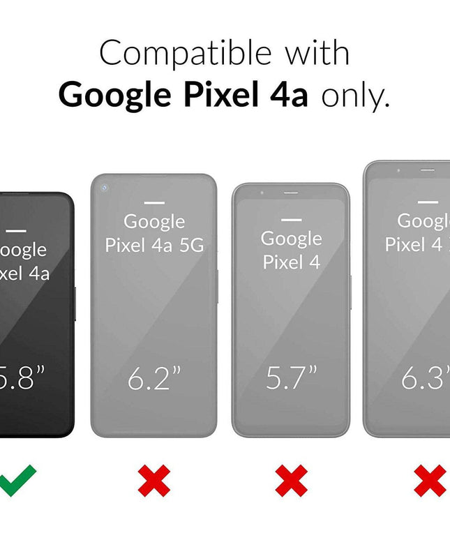 2022 Luxury Armor Ring Bracket Phone case For Google Pixel 4A With 2-Pack Screen Protectors - Libiyi