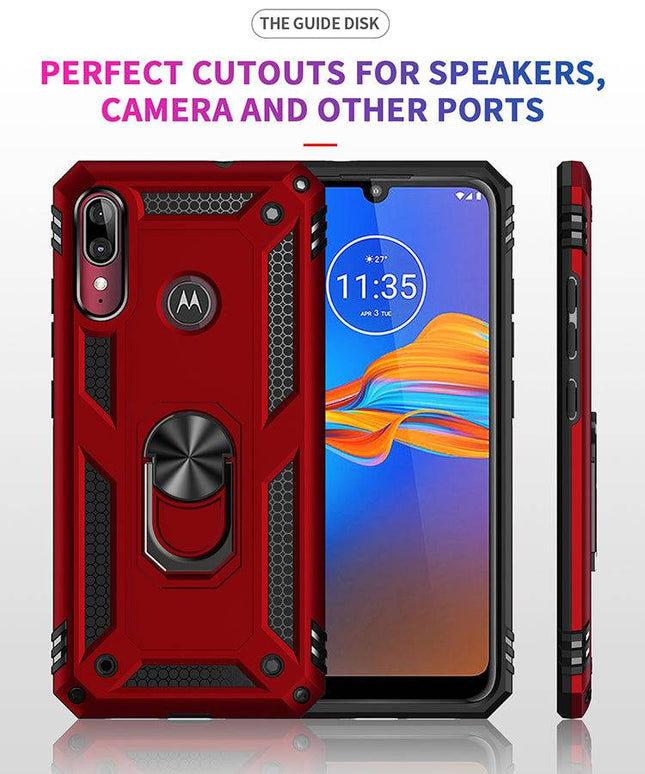 2022 Luxury Armor Ring Bracket Phone case For MOTO E6 Plus-Fast Delivery - Libiyi