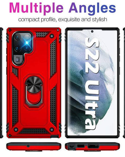 Luxury Armor Ring Bracket Phone Case For Samsung S22 Series - Libiyi
