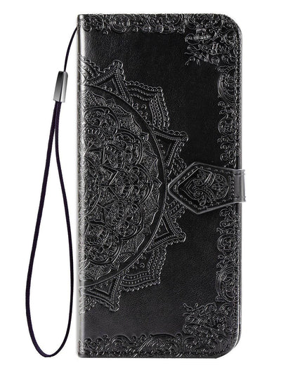 2022 Luxury Embossed Mandala Leather Wallet Flip Case for Samsung A21 - Libiyi