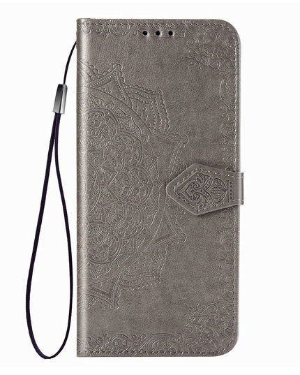 2022 Luxury Embossed Mandala Leather Wallet Flip Case for Samsung A21 - Libiyi